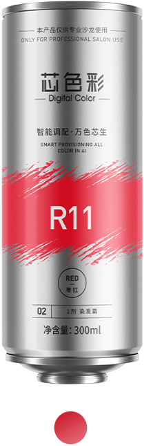 Red Digital Color canister